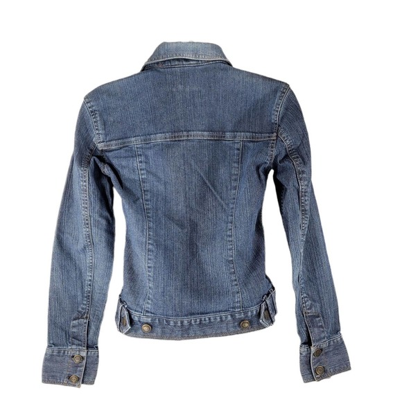 Eddie Bauer Jean Jacket XS Womens Medium Blue Wash Pockets - Picture 2 of 12